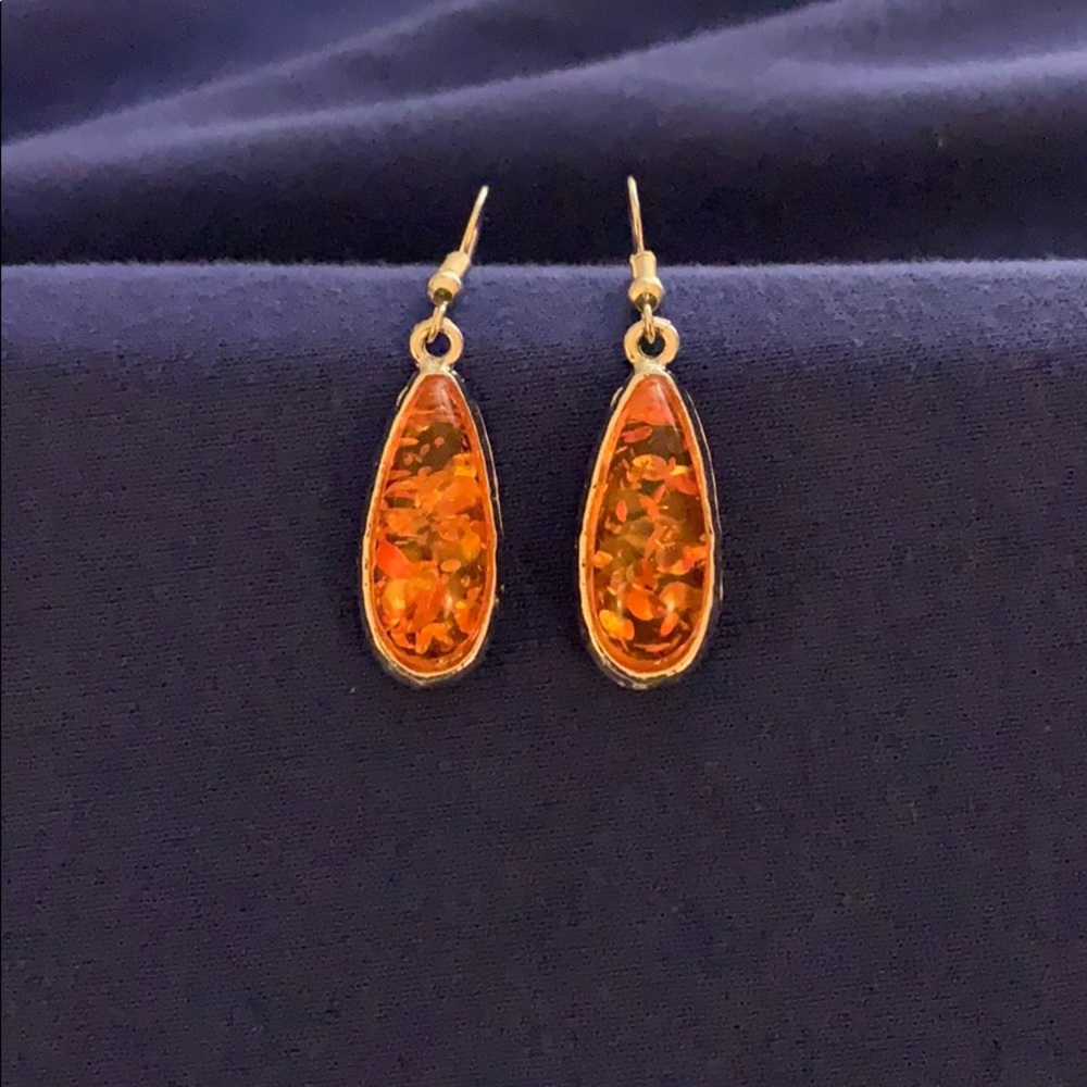 Amber earrings